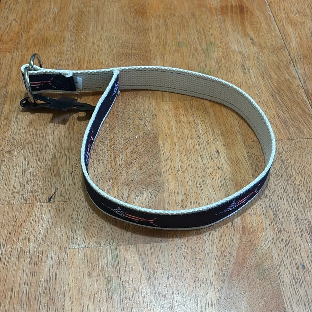 NWT boys Moonshine Belt USA Fish on Navy